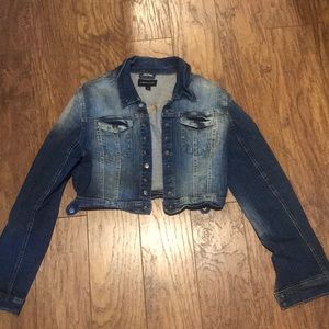 Cropped jean jacket
